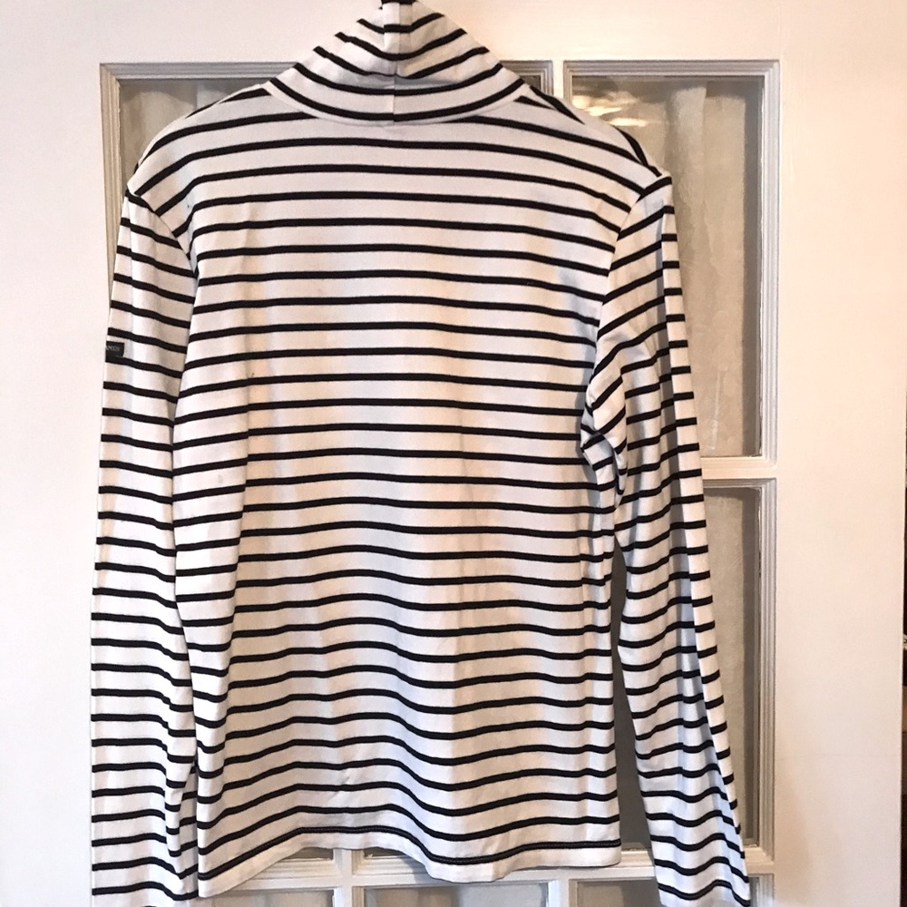 J. Crew Saint James striped turtleneck